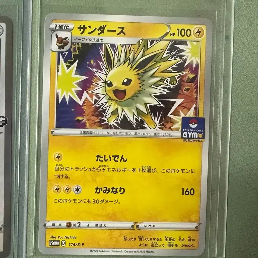 [BUNJANG] Pokemon Japanese Promo Jolteon Card / 포켓몬카드 일판 프로모 쥬피썬더