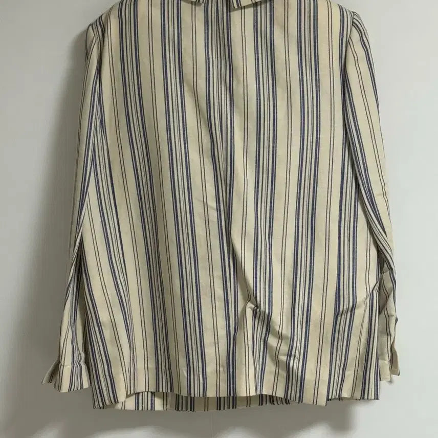 [BUNJANG] Ivory Striped Jacket / 잉크 스트라이프 아이보리자켓