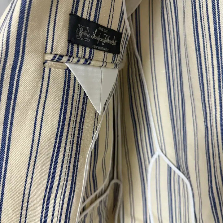 [BUNJANG] Ivory Striped Jacket / 잉크 스트라이프 아이보리자켓