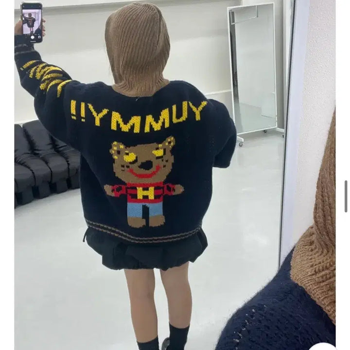 [SOLD OUT] 자가드울니트후드집업빈티지니트