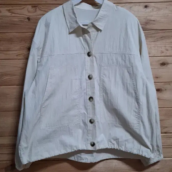 [SOLD OUT] 더 앳지 셔츠형 바스락 자켓