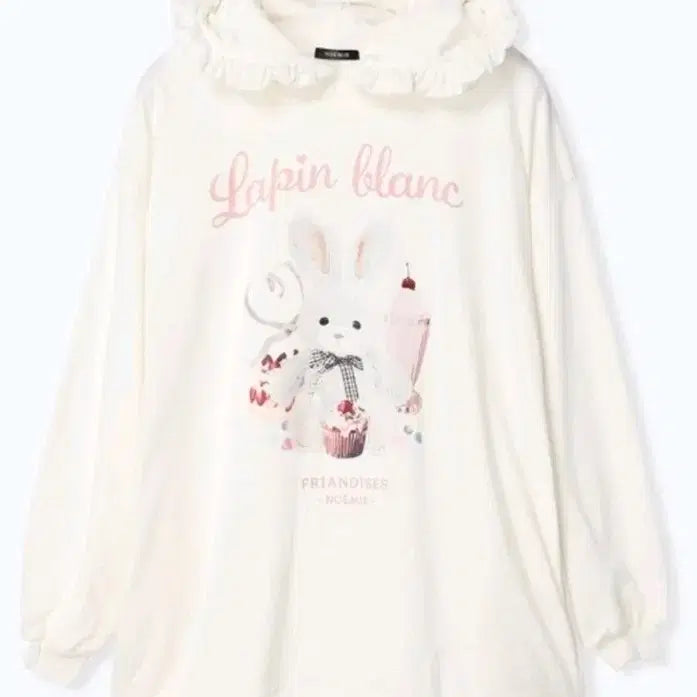 [SOLD OUT] 노에미 토끼 귀가 달린 스위츠 프릴후드 판매합니다