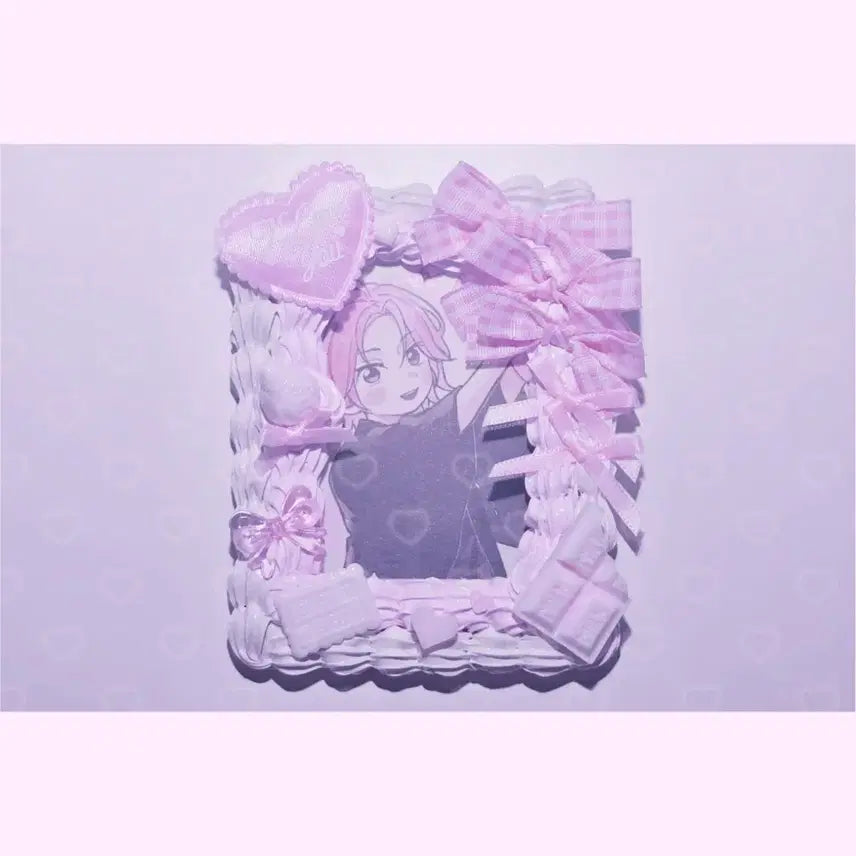 [SOLD OUT] 할인 중)포카홀더 탑꾸 탑로더 데코덴 휘핑 양산형 레이스 레진 핸드메이드