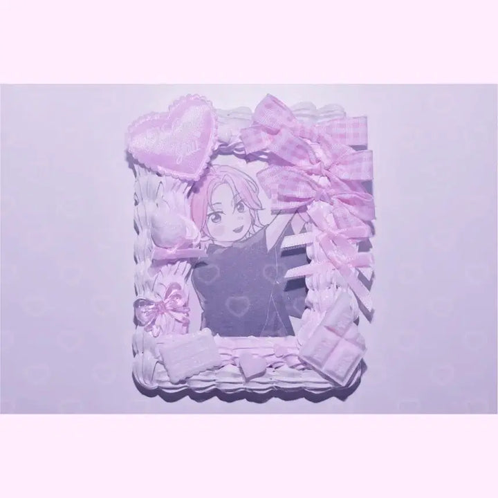 [SOLD OUT] 할인 중)포카홀더 탑꾸 탑로더 데코덴 휘핑 양산형 레이스 레진 핸드메이드