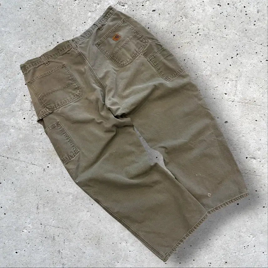 [BUNJANG] Carhartt B11 MOS Khaki Carpenter Work Pants / [40x30] 칼하트 B11 MOS 카키 카펜더 워크 팬츠 D732