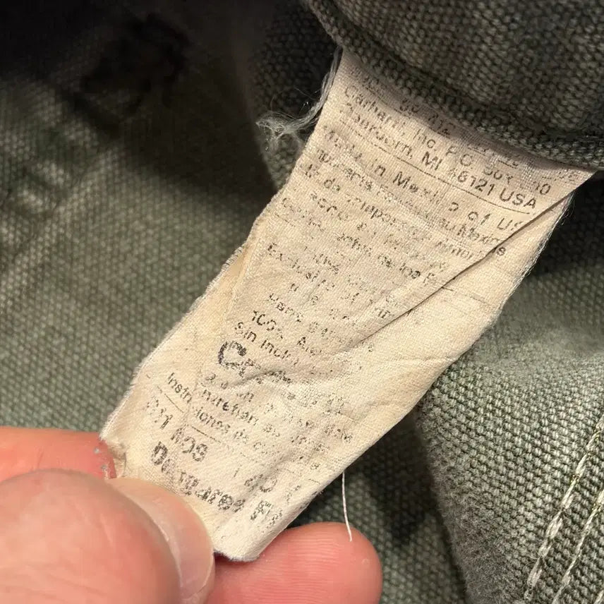 [BUNJANG] Carhartt B11 MOS Khaki Carpenter Work Pants / [40x30] 칼하트 B11 MOS 카키 카펜더 워크 팬츠 D732