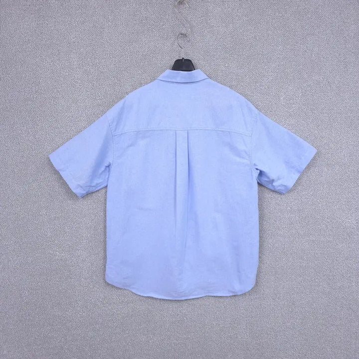 [SOLD OUT] 스파오(SPAO) 남성 소라색 코튼 캐주얼 반팔 셔츠 100-105