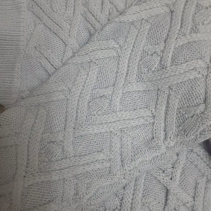 [BUNJANG] Kkwabaegi Knit Pocket Cardigan - Light Purple / 꽈배기 짜임 포켓 가디건 연보라색