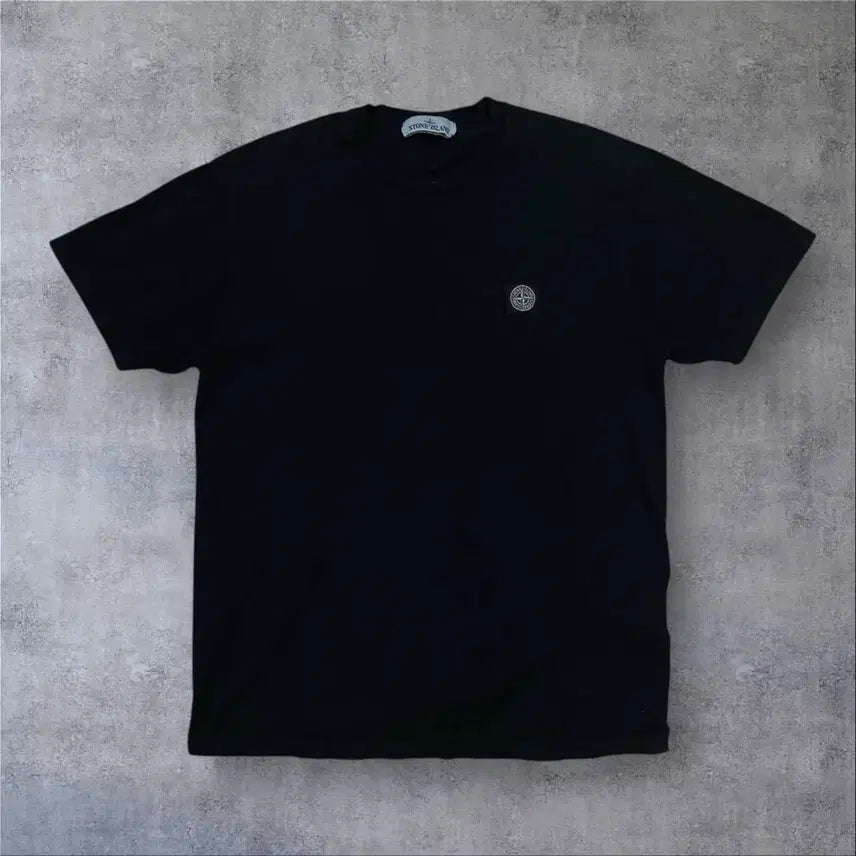 [SOLD OUT] 스톤아일랜드 박스 패치 로고 블랙 반팔티
