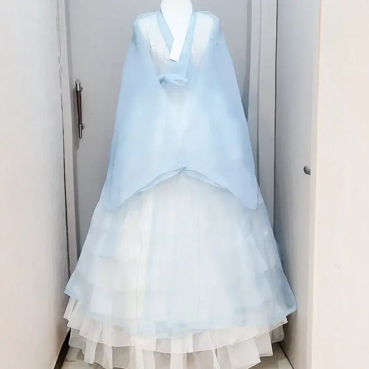 [SOLD OUT] 여성한복 시스루 철릭광폭 원삼 / 광폭 장옷 (노방/실크오간자 참고컷)