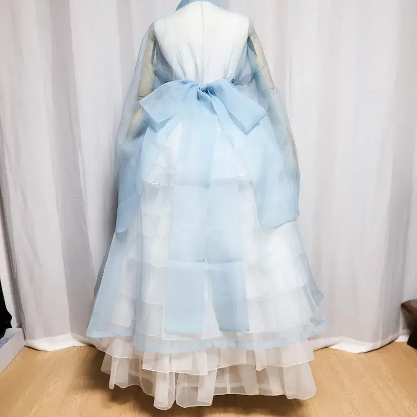 [SOLD OUT] 여성한복 시스루 철릭광폭 원삼 / 광폭 장옷 (노방/실크오간자 참고컷)