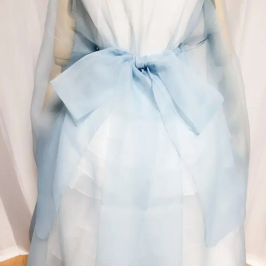 [SOLD OUT] 여성한복 시스루 철릭광폭 원삼 / 광폭 장옷 (노방/실크오간자 참고컷)
