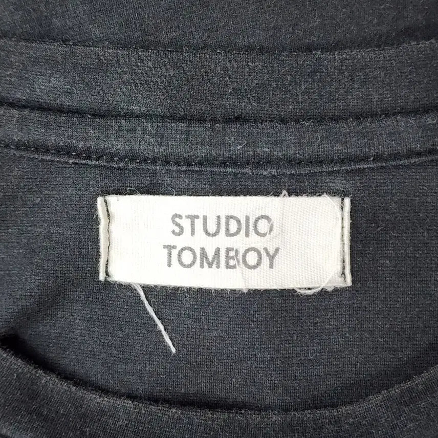 [BUNJANG] STUDIO TOMBOY Pastel Print T-shirt Navy / [FREE] 스튜디오 톰보이 Pastel 프린트 반팔티 네이비 오버핏 2