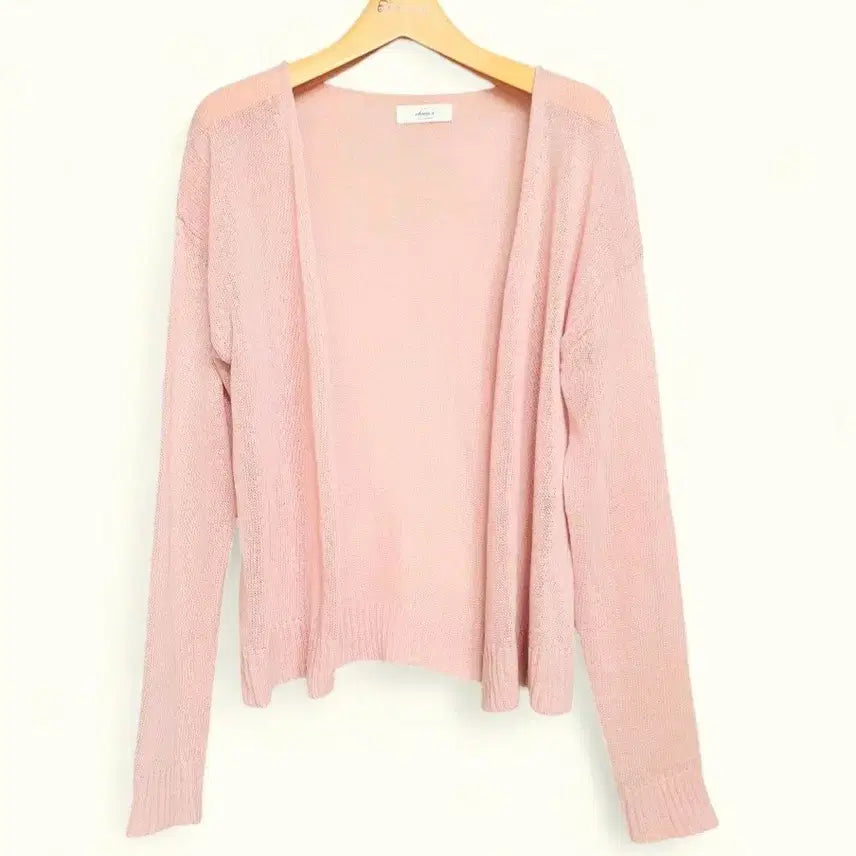 [BUNJANG] Pink Knit Cardigan - Women&