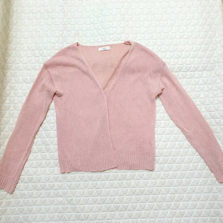 [BUNJANG] Pink Knit Cardigan - Women&