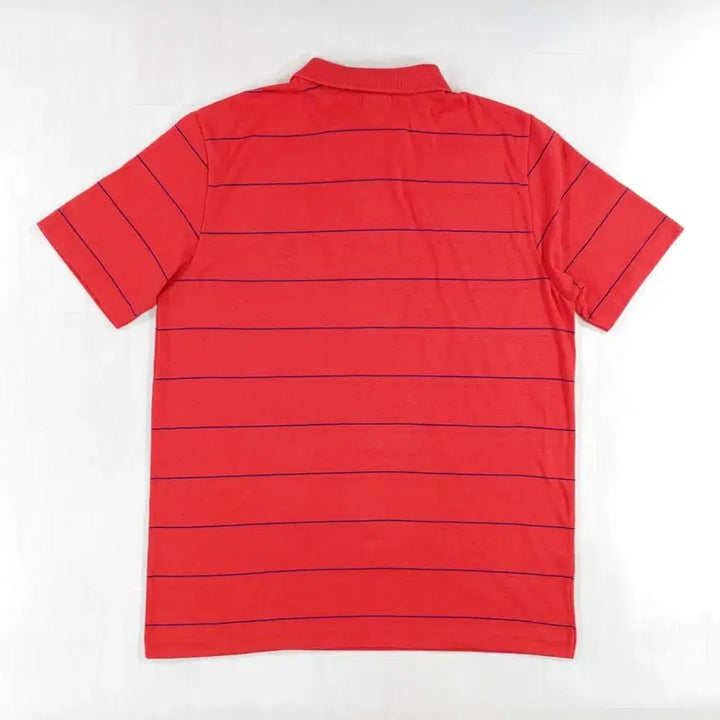 [BUNJANG] Disney Mickey Mouse Stripe Polo Shirt / 90년대 미키마우스 스트라이프 반팔 카라티 M