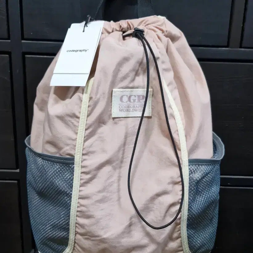 [BUNJANG] Code:Graphy Label Point Gym Sack / 코드그라피 라벨 포인트 짐색
