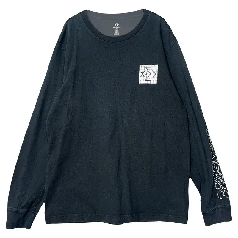 [BUNJANG] Converse Navy Long Sleeve T-Shirt XL / 컨버스 네이비 긴팔티 XL