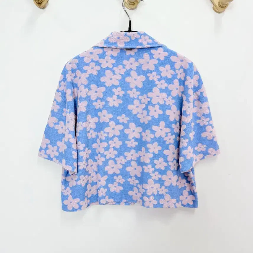 [BUNJANG] System Mix Match Layer Flower Shirt Jacket / 한섬 시스템 믹스매치레이어 플라워 셔츠 자켓