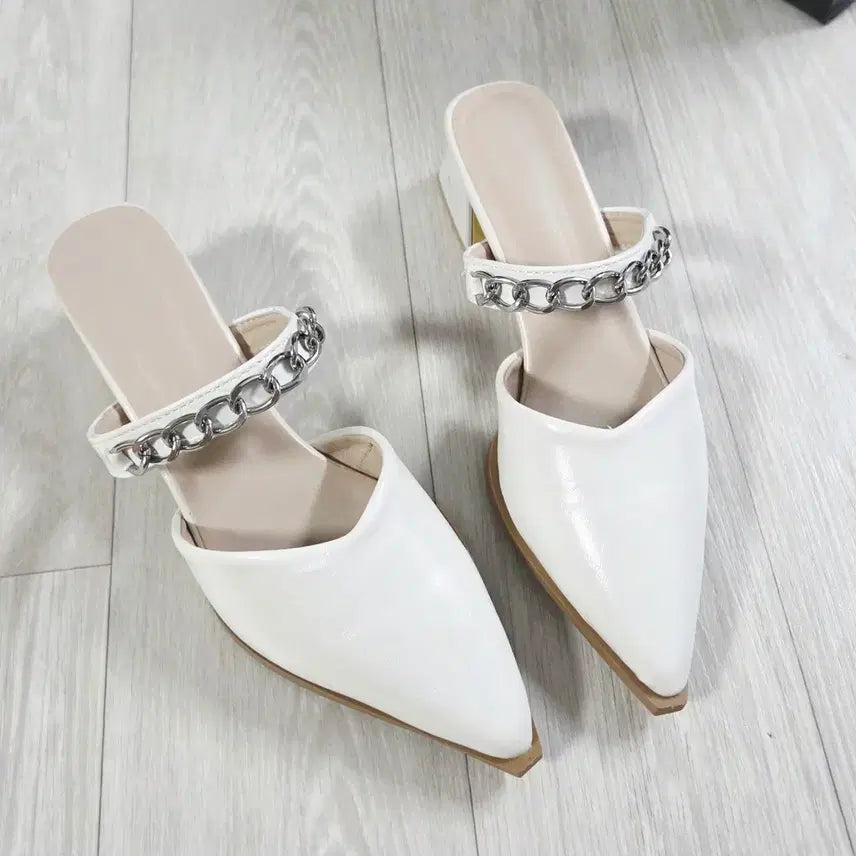 [SOLD OUT] ㅁ새상품ㅁ 체인 뮬 힐 245