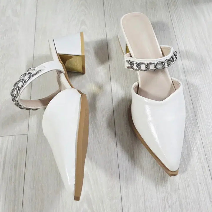 [SOLD OUT] ㅁ새상품ㅁ 체인 뮬 힐 245