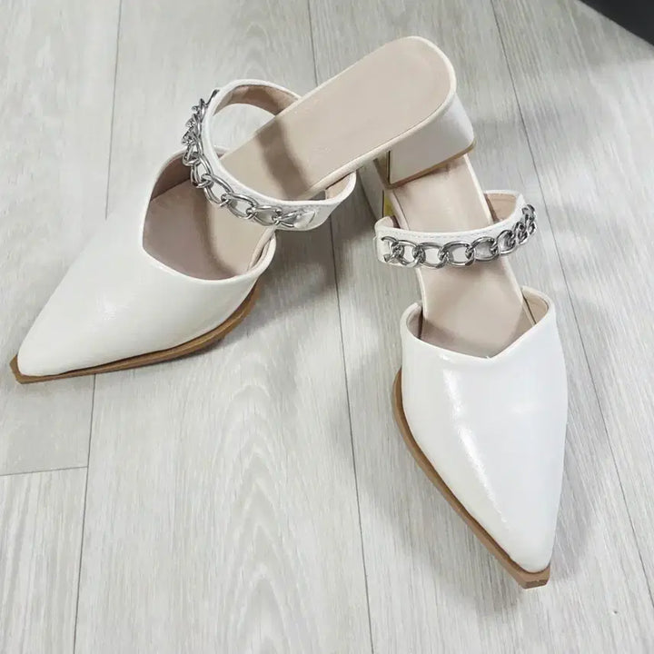 [SOLD OUT] ㅁ새상품ㅁ 체인 뮬 힐 245