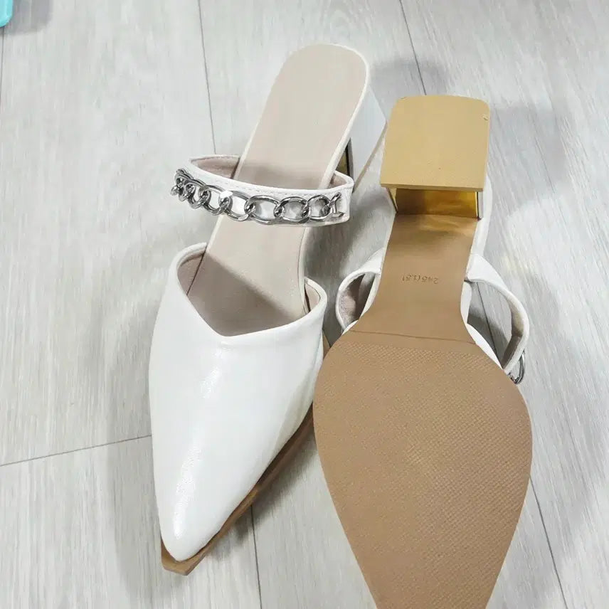 [SOLD OUT] ㅁ새상품ㅁ 체인 뮬 힐 245