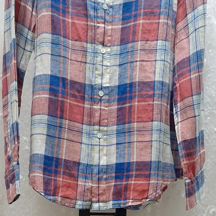 [BUNJANG] Polo Ralph Lauren Linen Check Shirt / 폴로 랄프로렌  체크 린넨셔츠 95  새제품