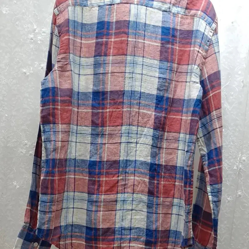 [BUNJANG] Polo Ralph Lauren Linen Check Shirt / 폴로 랄프로렌  체크 린넨셔츠 95  새제품