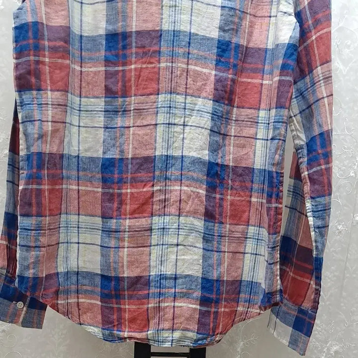 [BUNJANG] Polo Ralph Lauren Linen Check Shirt / 폴로 랄프로렌  체크 린넨셔츠 95  새제품