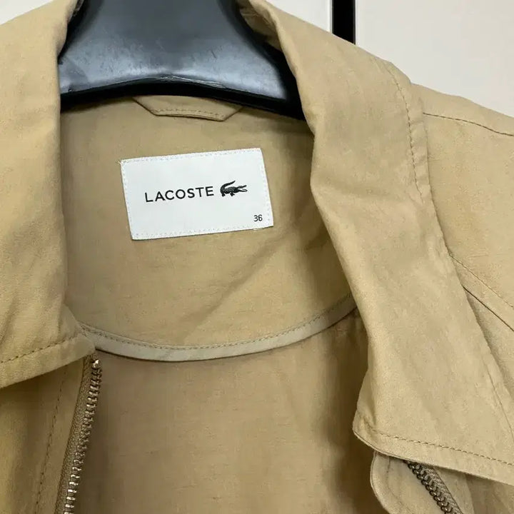 [BUNJANG] Lacoste Beige Bomber Jacket / 라코스테 베이지 봄버 자켓