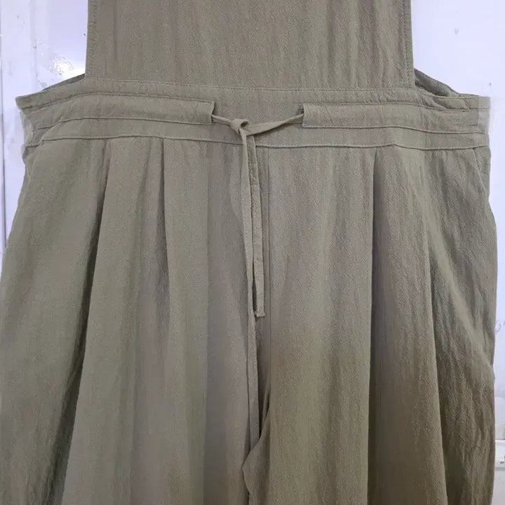 [SOLD OUT] 봄 여름 디자인이쁜 와이드  면  멜빵 통바지  77까지