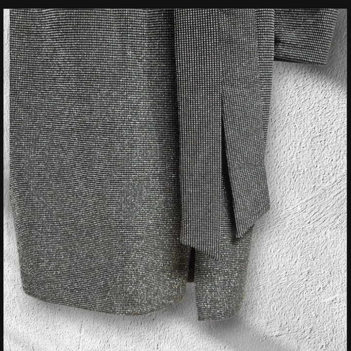 [BUNJANG] Sparkling Silver &amp; Black Wrap Dress / 반짝이는 펄 원단의 섹시한 원피스