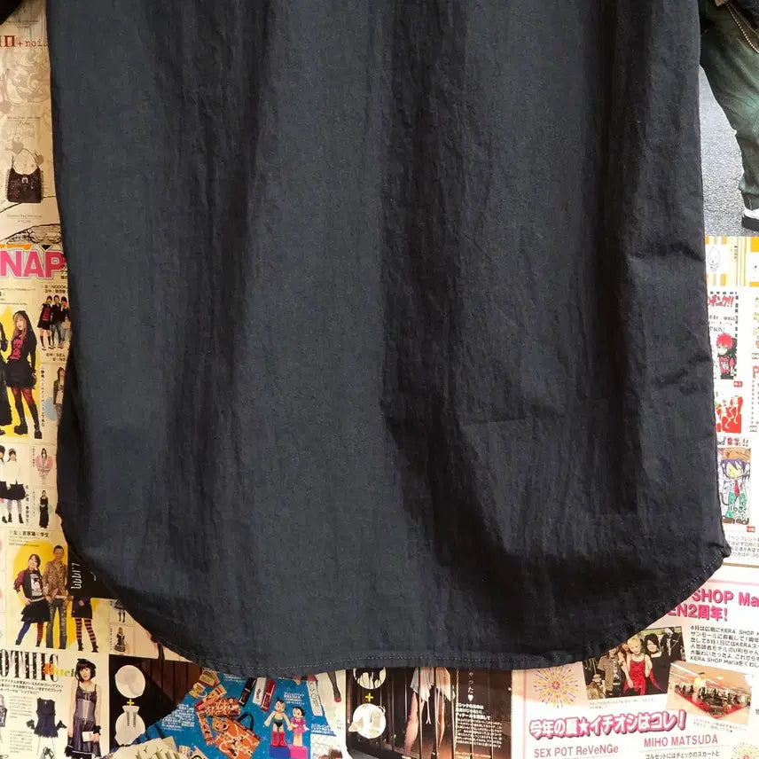 [BUNJANG] Field Man Edwin Navy Military Short Sleeve Shirt / 필드맨 에드윈 네이비 밀리터리 반팔 셔츠