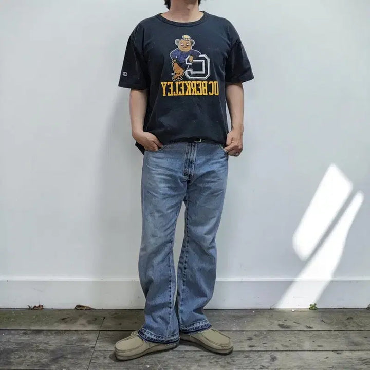 [BUNJANG] Champion UC Berkeley Vintage T-shirt / 90S USA 챔피온 CAL 반팔티 XL M0282