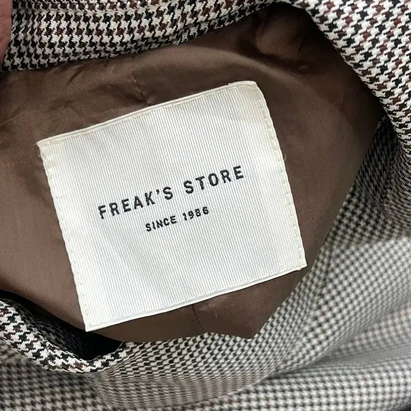 [BUNJANG] Freaks Store Check Double Blazer r3510 / 프릭스스토어 체크 더블 블레이저 r3510