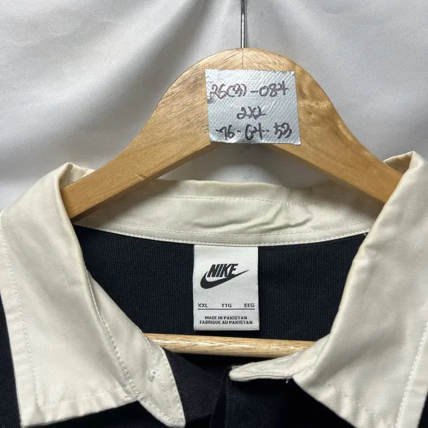 [SOLD OUT] [정품/2XL] 나이키 NRG 솔로 스우시 블랙 럭비 카라 긴팔티
