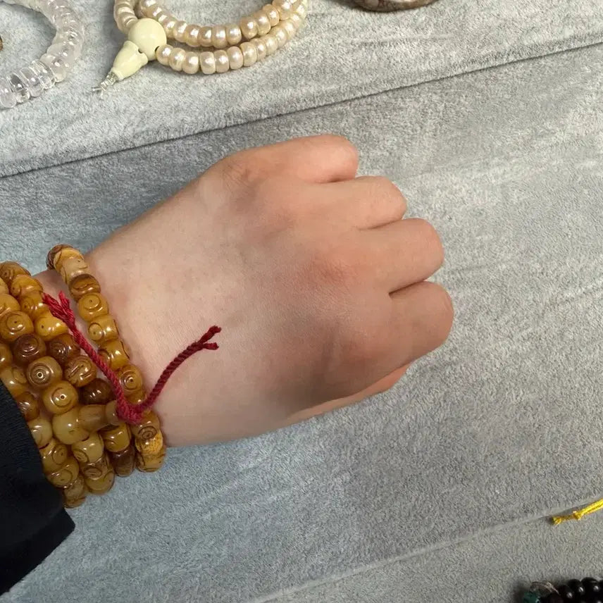 [BUNJANG] Tibetan Yak Bone Prayer Beads 108 / 세월의 흔적이 깃든 티베트 털소뼈 주점염주108