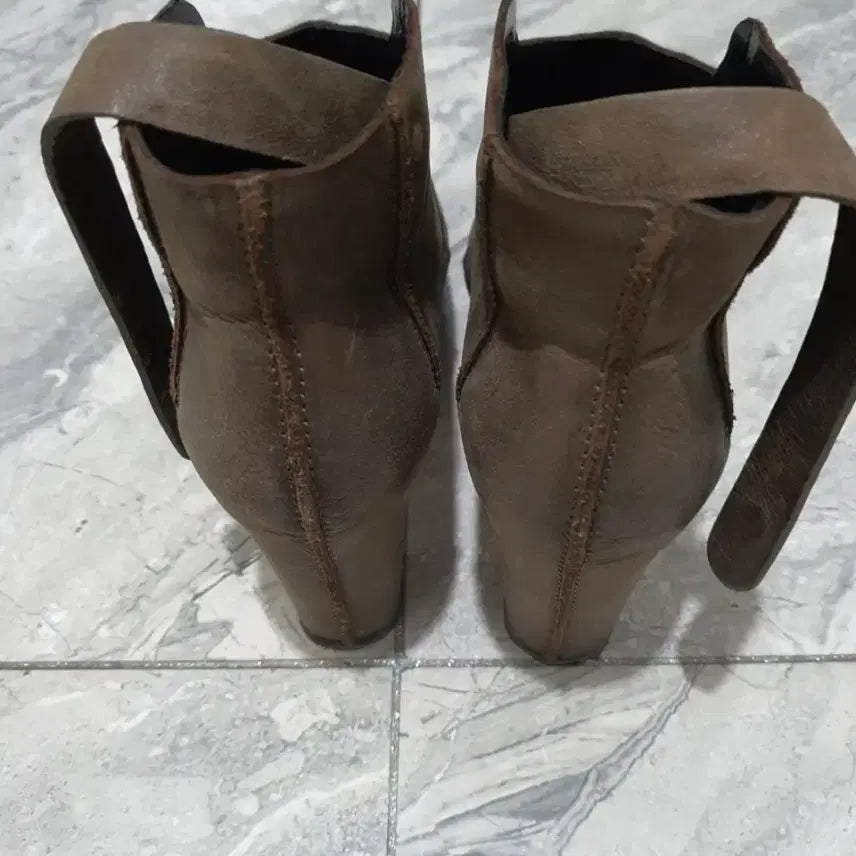 [BUNJANG] TIME Ankle Boots Suede 240mm / TIME 타임 앵클부츠 카키 240
