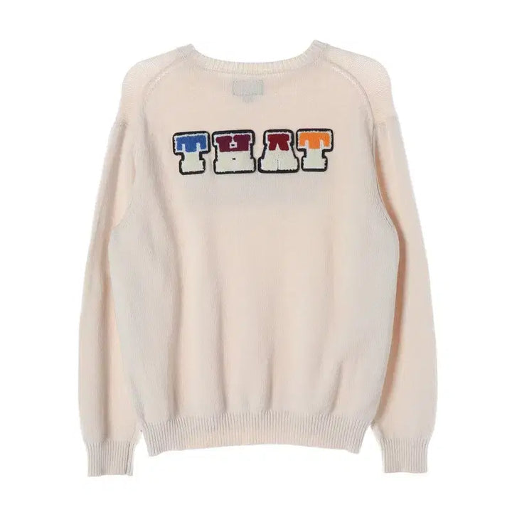 [BUNJANG] thisisneverthat Logo Applique Knit Sweater / 디스이즈네버댓 로고 아플리케 니트 S