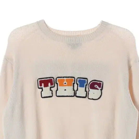 [BUNJANG] thisisneverthat Logo Applique Knit Sweater / 디스이즈네버댓 로고 아플리케 니트 S