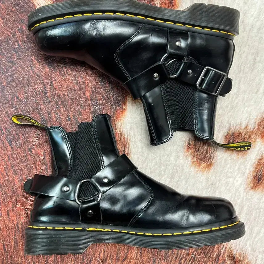[BUNJANG] Dr. Martens Wincox Harness Motorcycle Chelsea Boots (Black) / [260] 닥터마틴 wincox 윈콕 하네스 모터사이클 첼시부츠 블랙