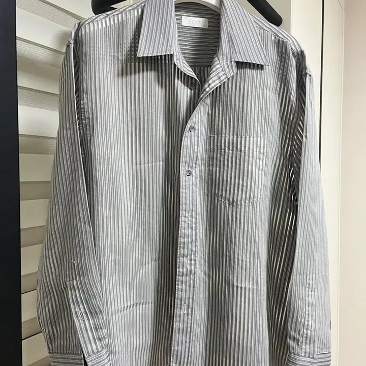 [SOLD OUT] [46] 모마디자인 시스루 레이온 스트라이프 셔츠