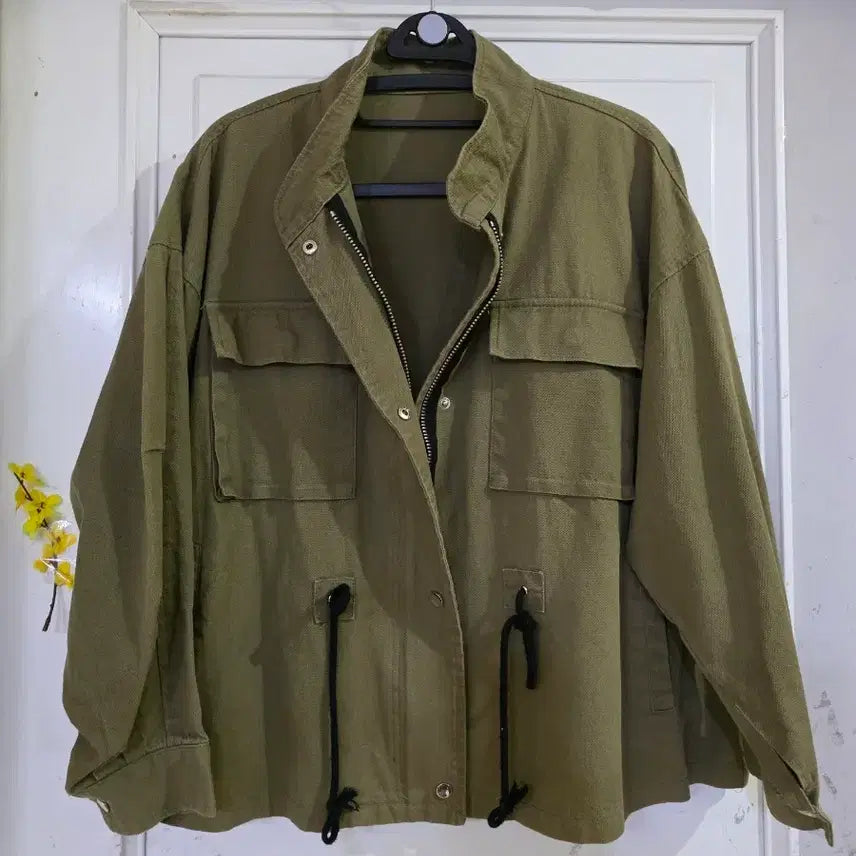 [SOLD OUT] 봄 요즘유행하는  여름  면  야상자켓   깨끗해요 가슴단면64