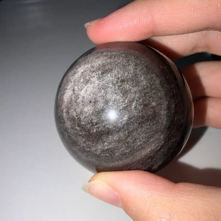[BUNJANG] Silver Sheen Obsidian Sphere / 원석 구 실버 쉰 옵시디언 스피어 판매