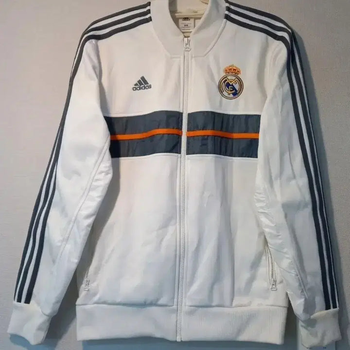 [BUNJANG] Adidas Real Madrid White Gray Track Top Jersey / 아디다스 레알마드리드 화이트 그레이 트랙탑 저지 져지집업 95/M