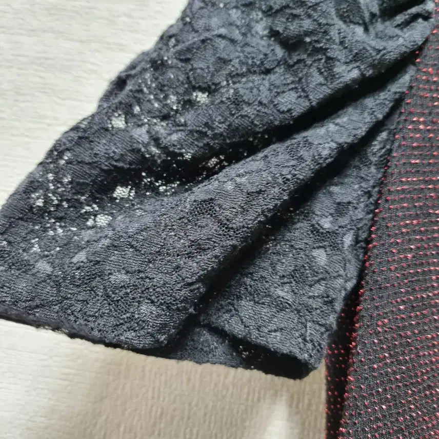 [BUNJANG] Lace Detail Mini Dress / 바161 레이스 반팔 미니 원피스