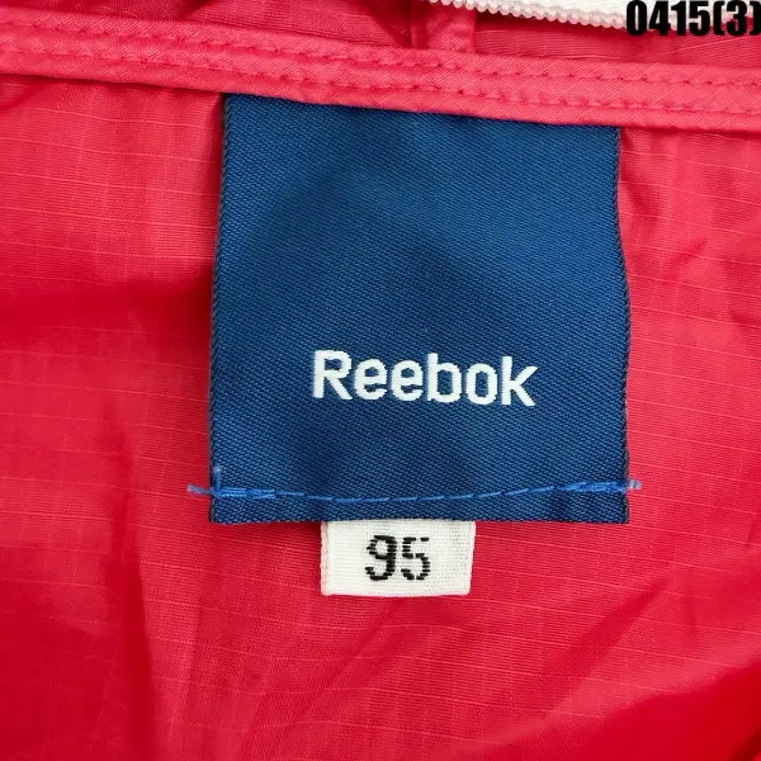 [BUNJANG] Reebok Red Anorak Hooded Windbreaker / 95 리복 레드 아노락 후드 바람막이 0415(3)