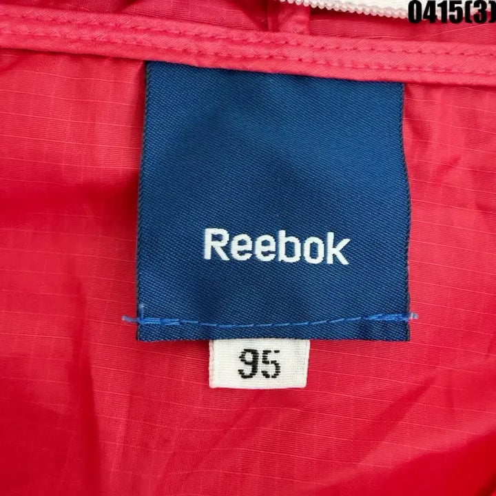 [BUNJANG] Reebok Red Anorak Hooded Windbreaker / 95 리복 레드 아노락 후드 바람막이 0415(3)