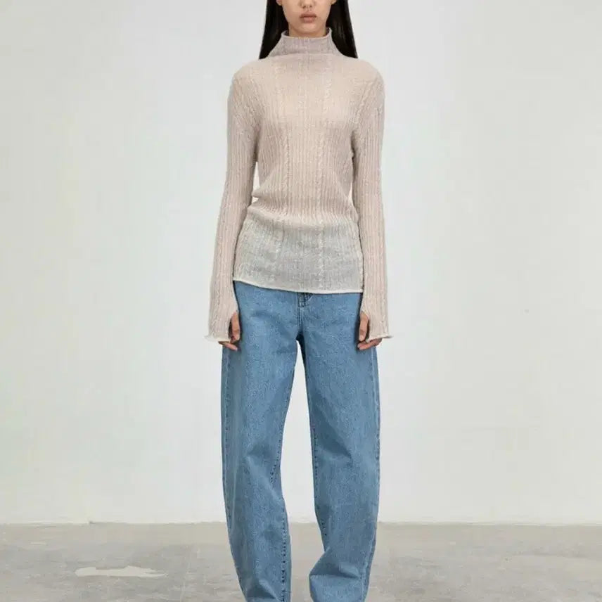 [BUNJANG] AMOMENTO Recycled Cotton Denim Pants / 아모멘토 RECYCLED COTTON DENIM